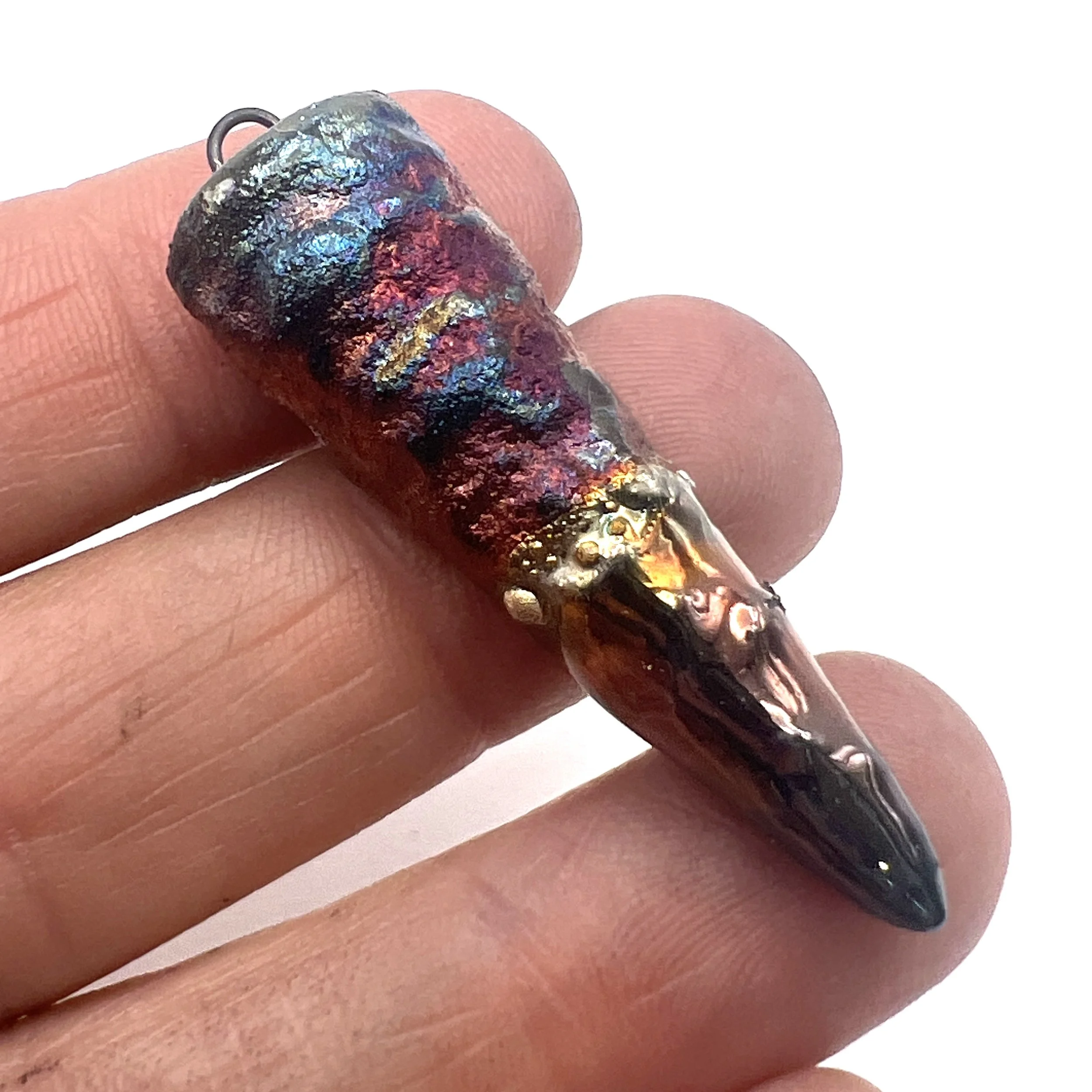 Flower Raku Ceramic Pendant Raku Jewelry Supply Handmade by